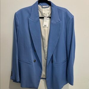 H&M Periwinkle Double-Breasted Women's Blazer